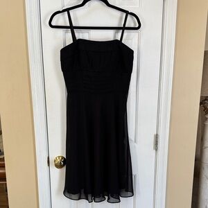 White House Black Market Strapless Black Dress